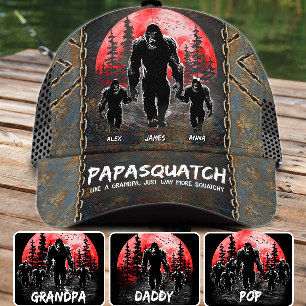 Grandpasquatch - Personalisierte klassische Vaterkappe