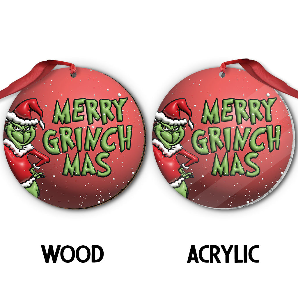 Fröhliche Grinchmas-Familie – Personalisierte Stola als Weihnachtsschmuck