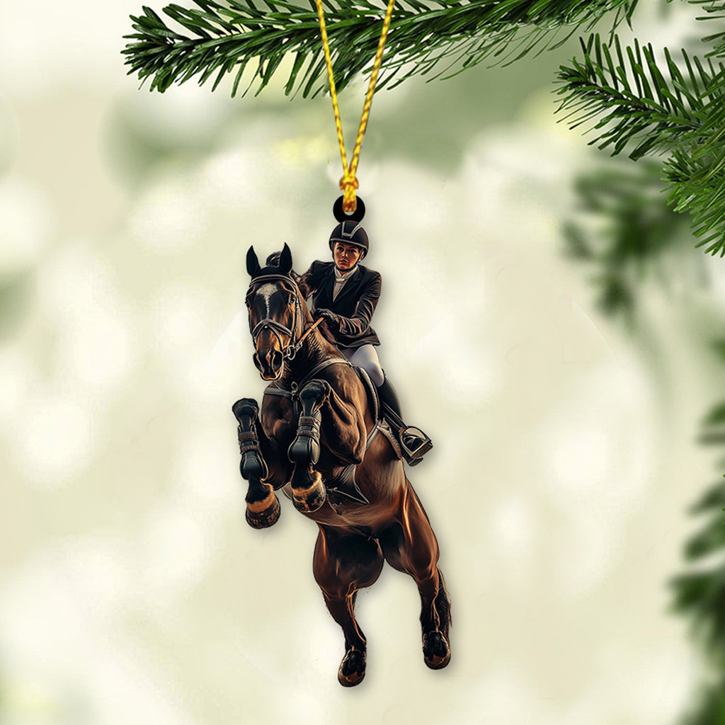 Custom Any Photo Ornament - Personalized Horse Custom Shaped Ornament