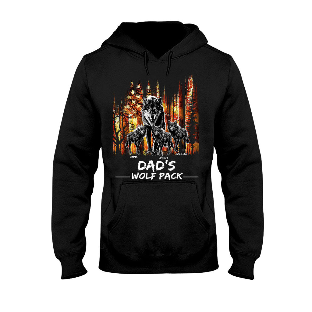 La meute de loups de papa - T-shirt et sweat à capuche personnalisés pour papa