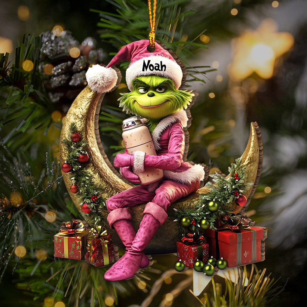 Freche grüne Dame – Personalisierte Stola als Weihnachtsschmuck