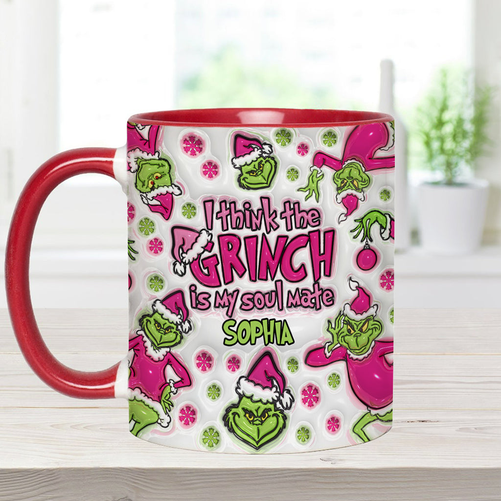 Mon âme sœur - Mug personnalisé avec étole de Noël