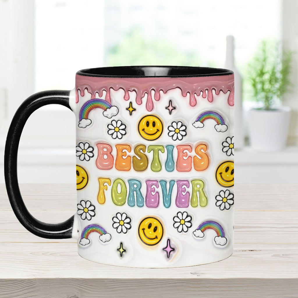 Für immer beste Freundinnen - Personalisierte Tasse mit Freundschaftsmotiv