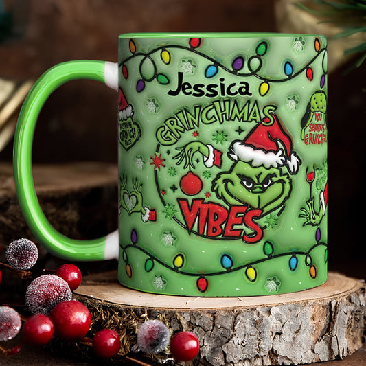 Grinchmas-Stimmung – Personalisierter Stola-Weihnachtsbecher