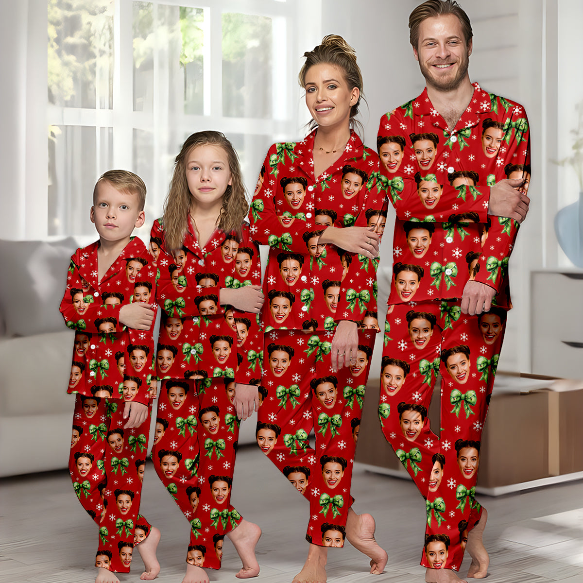 Coquette Grinchmas - Personalized Stole Christmas Button Down Pajamas