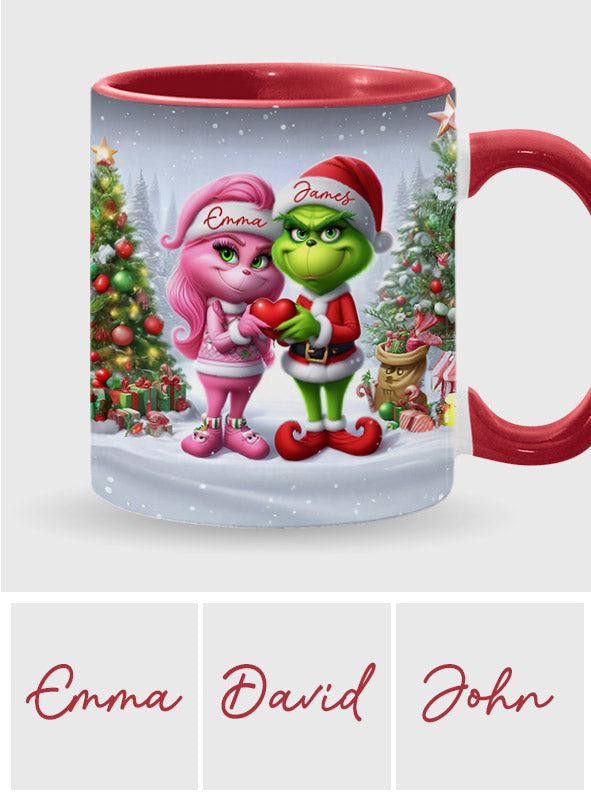 Joyeux Grinchmas - Mug personnalisé avec étole de Noël