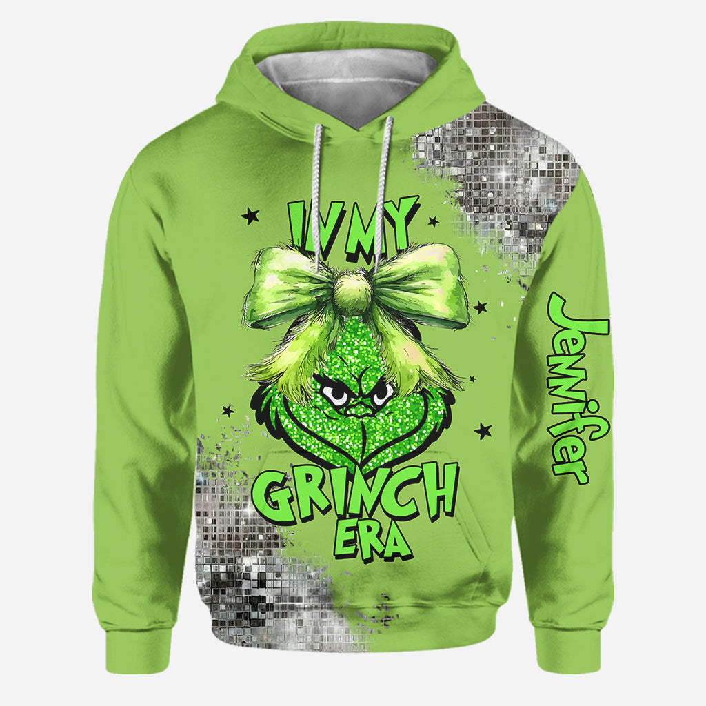 Dans mon ère Grinch - Sweat à capuche et legging personnalisés « Étole de Noël »