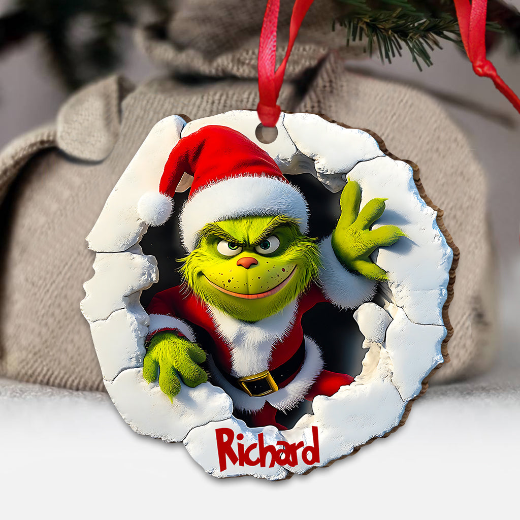 Jeep verte stole - Ornement de Noël stole personnalisé