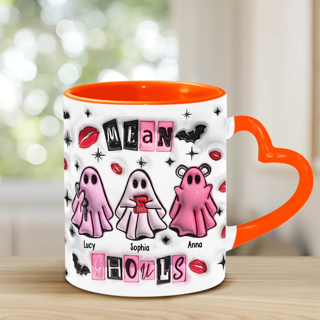 Mean Ghouls - Personalisierter Becher mit Herzgriff für die beste Freundin