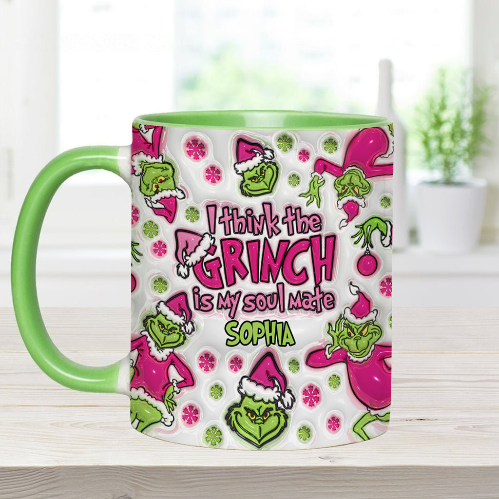 Mon âme sœur - Mug personnalisé avec étole de Noël