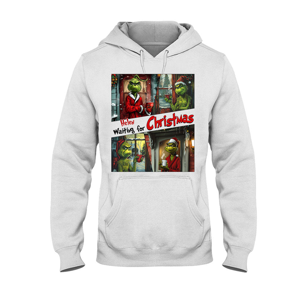 Warten auf Weihnachten – Personalisiertes Stole-Weihnachts-T-Shirt und Hoodie