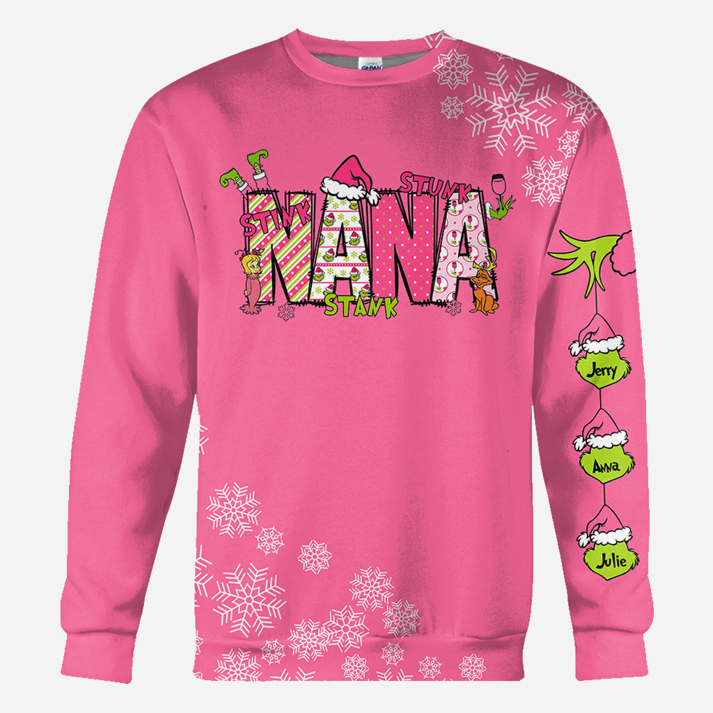 Grand-mère Grincheuse - T-shirt personnalisé « Vol de Noël »