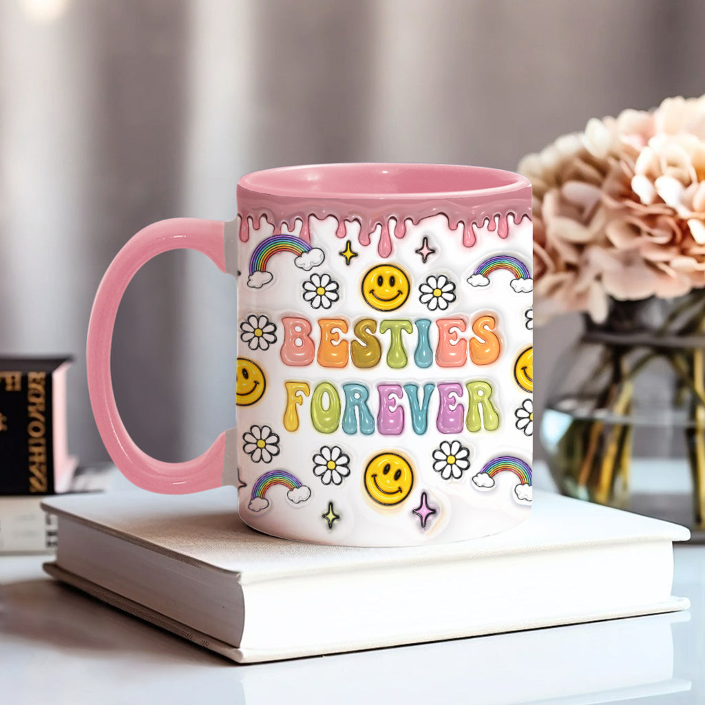 Für immer beste Freundinnen - Personalisierte Tasse mit Freundschaftsmotiv