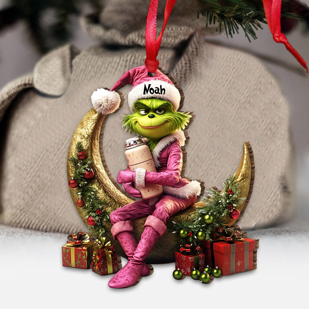 Freche grüne Dame – Personalisierte Stola als Weihnachtsschmuck