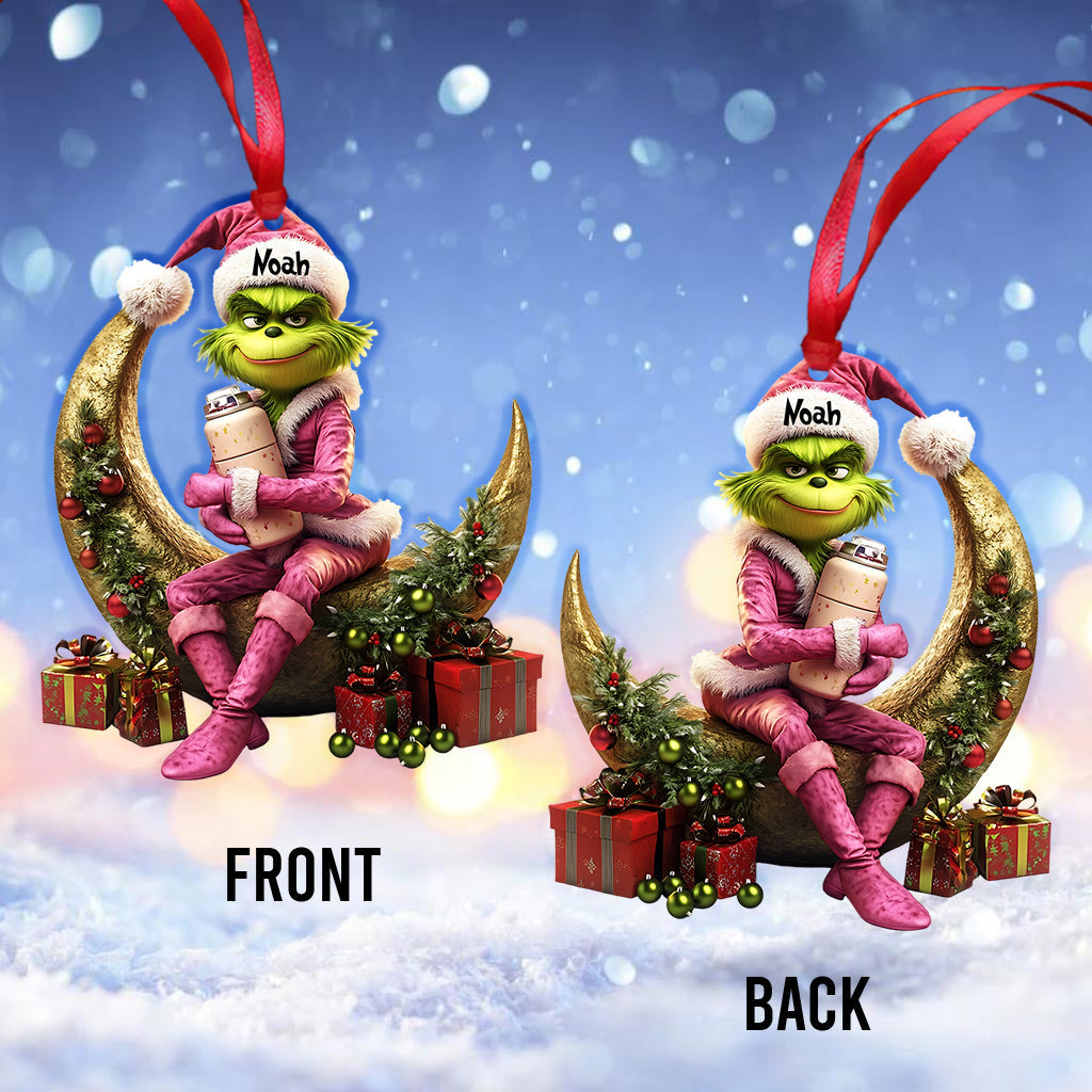 Freche grüne Dame – Personalisierte Stola als Weihnachtsschmuck