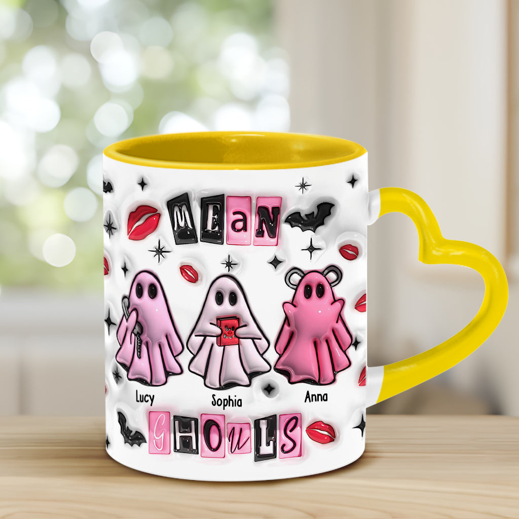Mean Ghouls - Personalisierter Becher mit Herzgriff für die beste Freundin