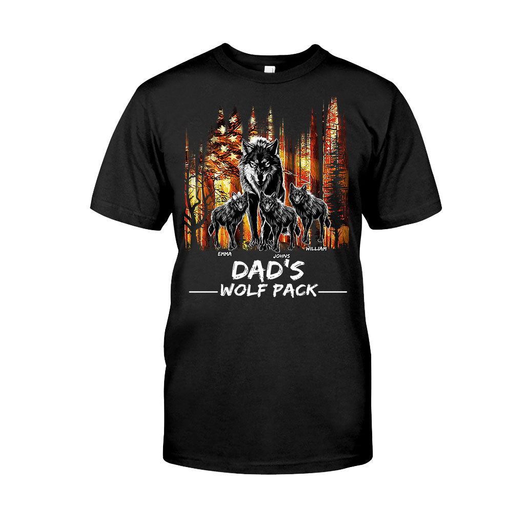 La meute de loups de papa - T-shirt et sweat à capuche personnalisés pour papa