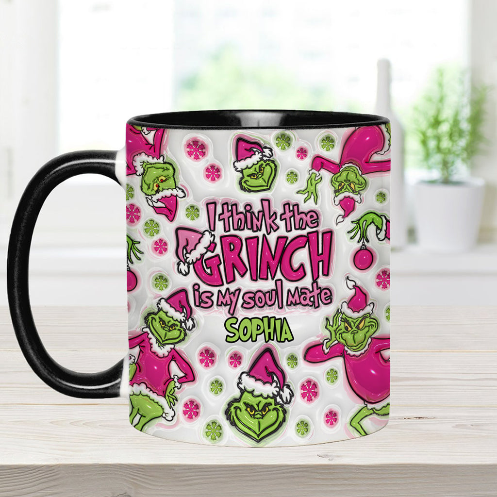 Mon âme sœur - Mug personnalisé avec étole de Noël