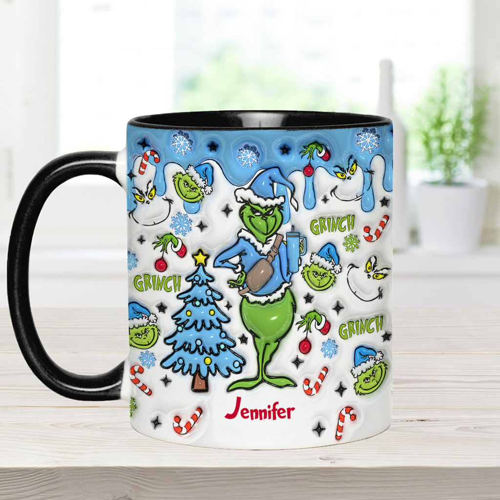 Attendez, quoi ? J'ai du caractère ! - Mug personnalisé « Étole de Noël »