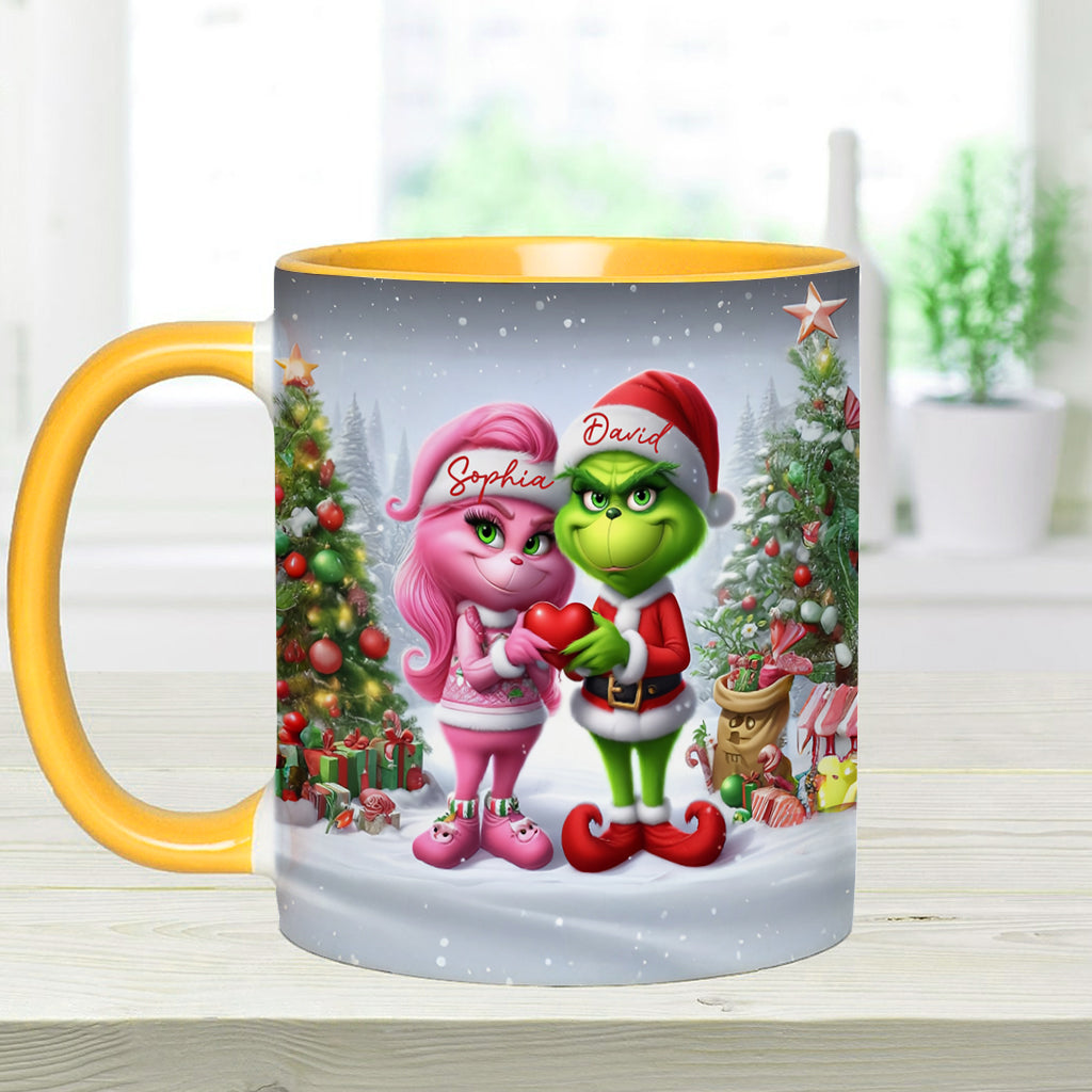 Joyeux Grinchmas - Mug personnalisé avec étole de Noël