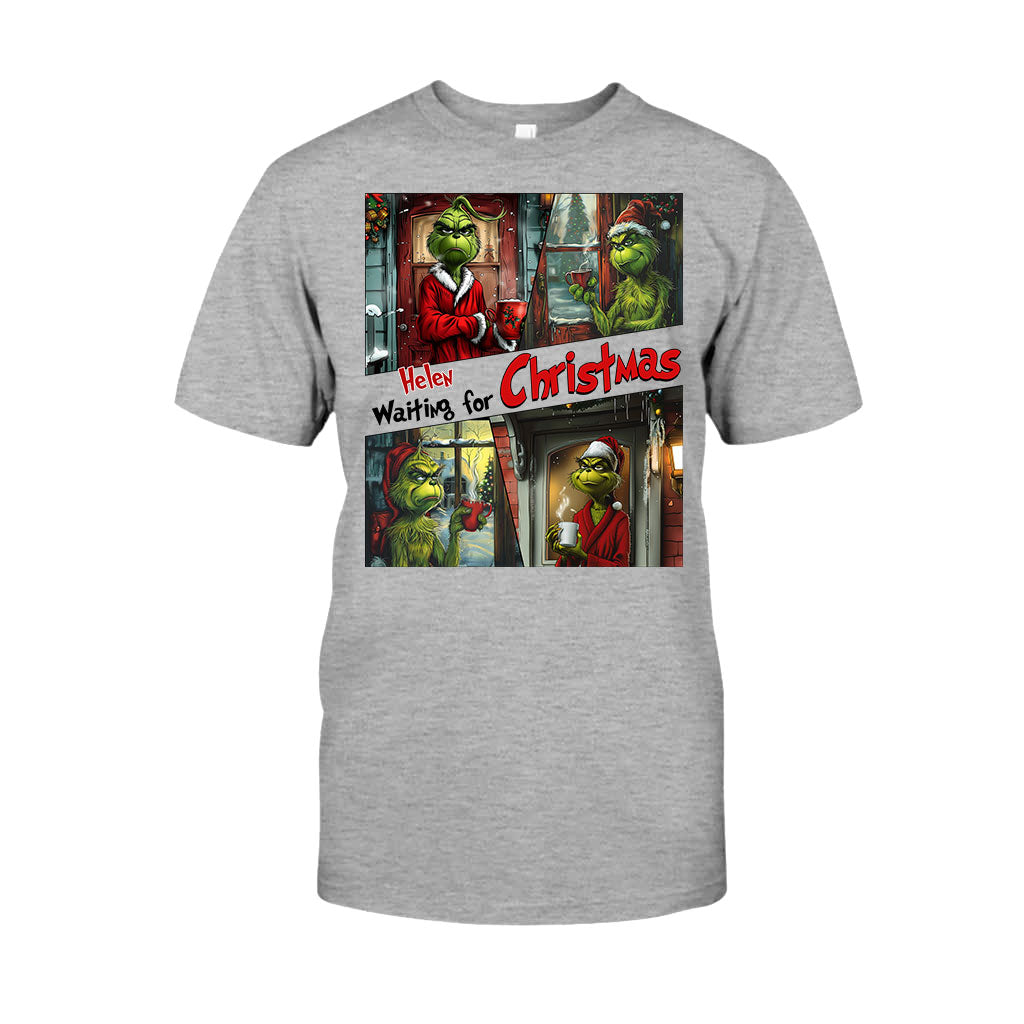 Warten auf Weihnachten – Personalisiertes Stole-Weihnachts-T-Shirt und Hoodie