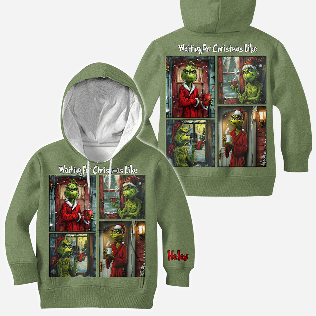 Warten auf Weihnachten – Personalisiertes „Weihnachtsstolen-Shirt“