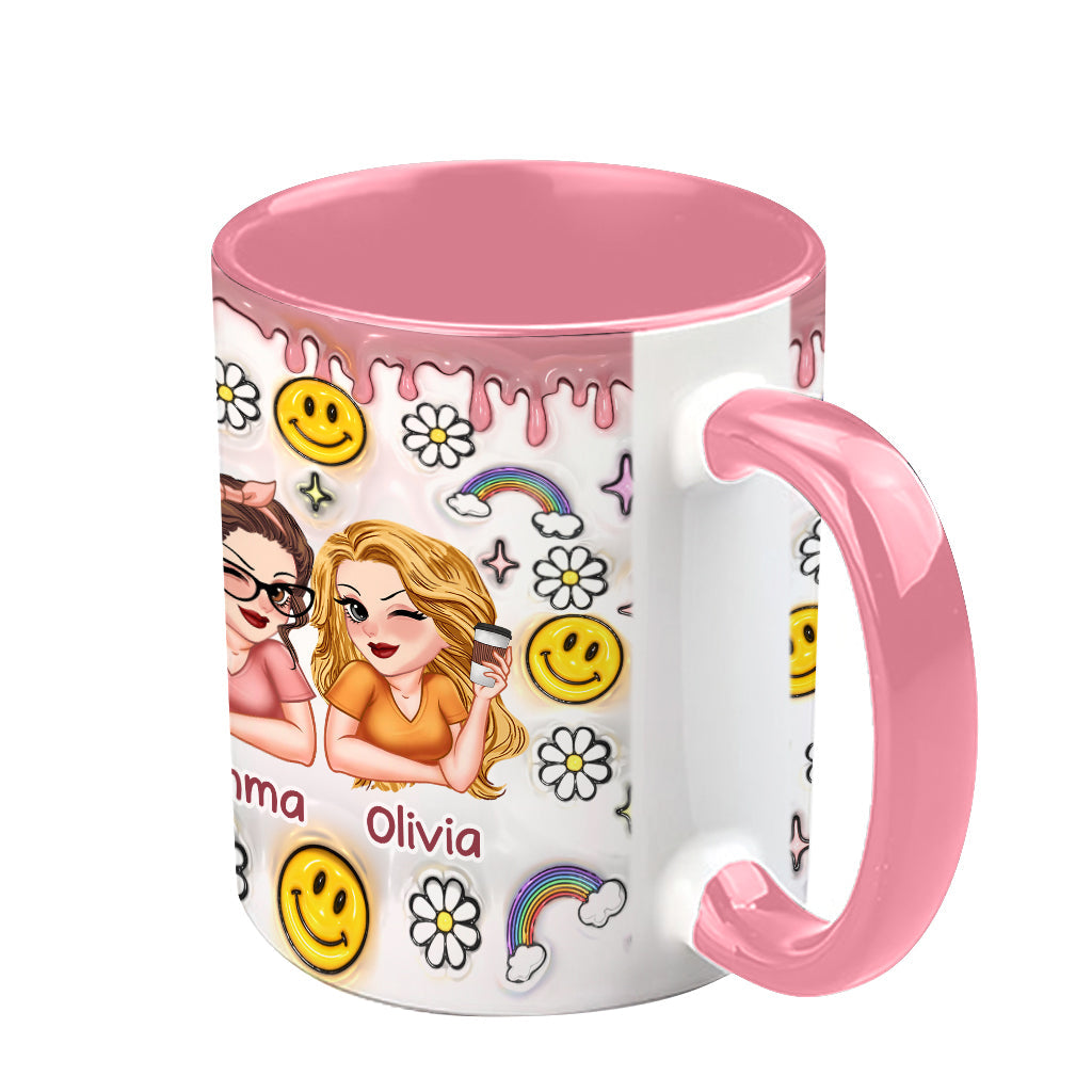 Für immer beste Freundinnen - Personalisierte Tasse mit Freundschaftsmotiv