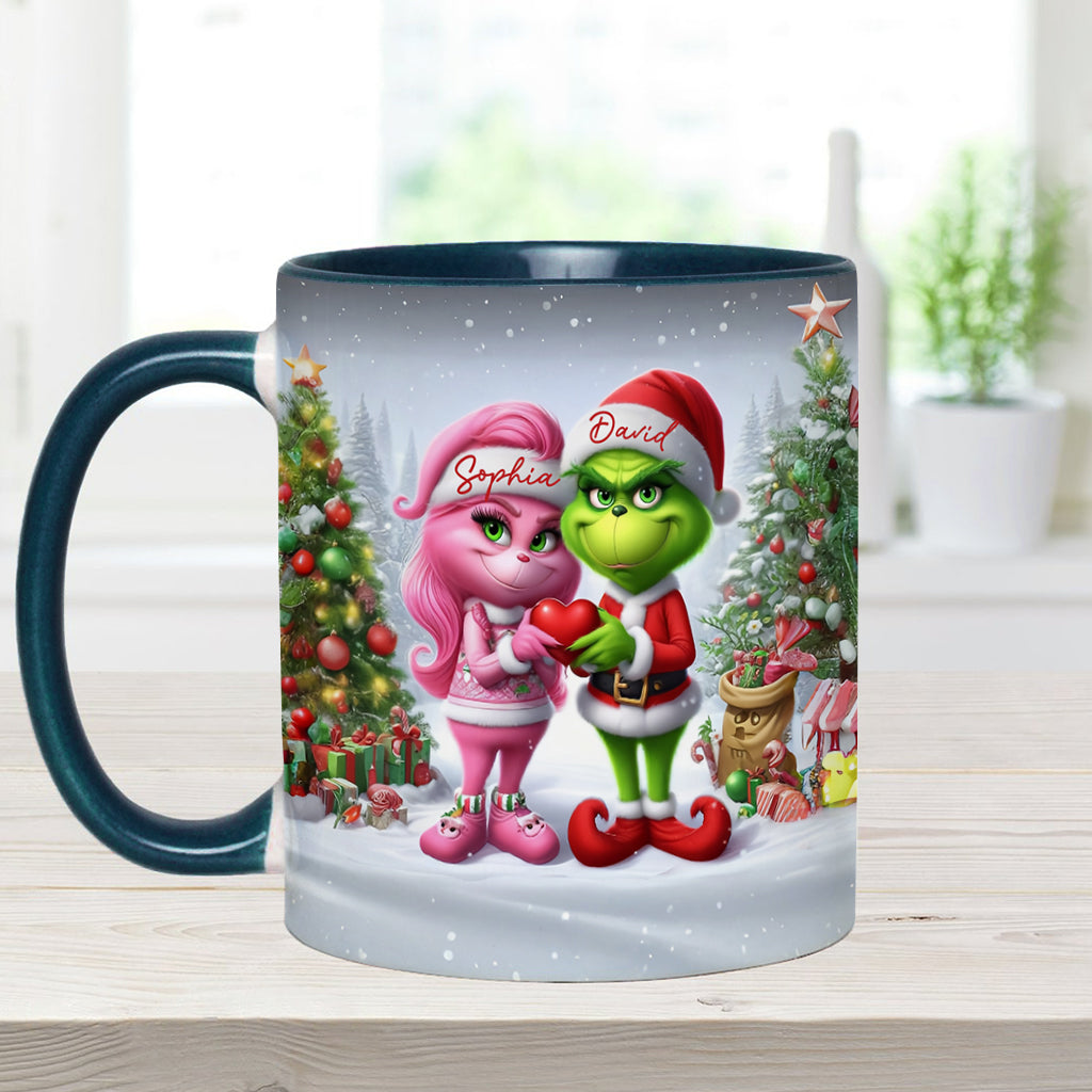 Joyeux Grinchmas - Mug personnalisé avec étole de Noël