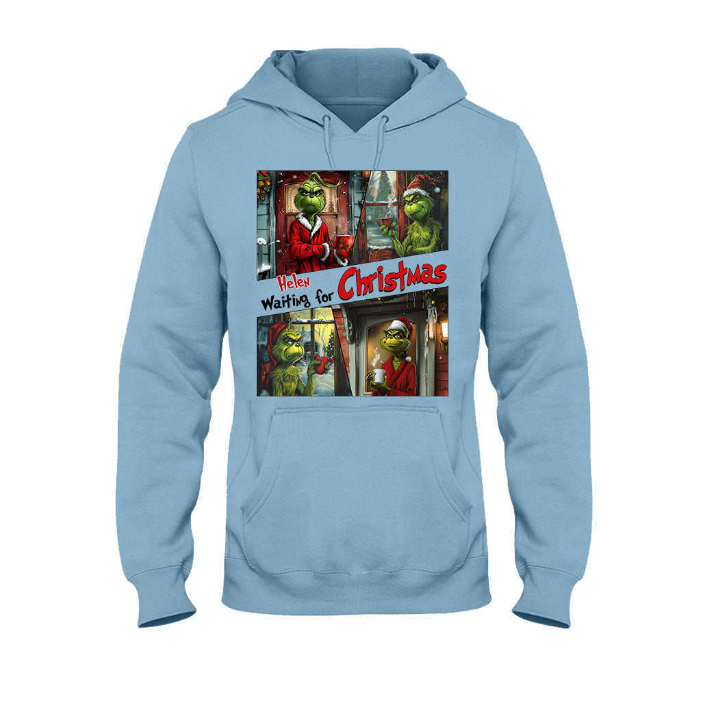 Warten auf Weihnachten – Personalisiertes Stole-Weihnachts-T-Shirt und Hoodie