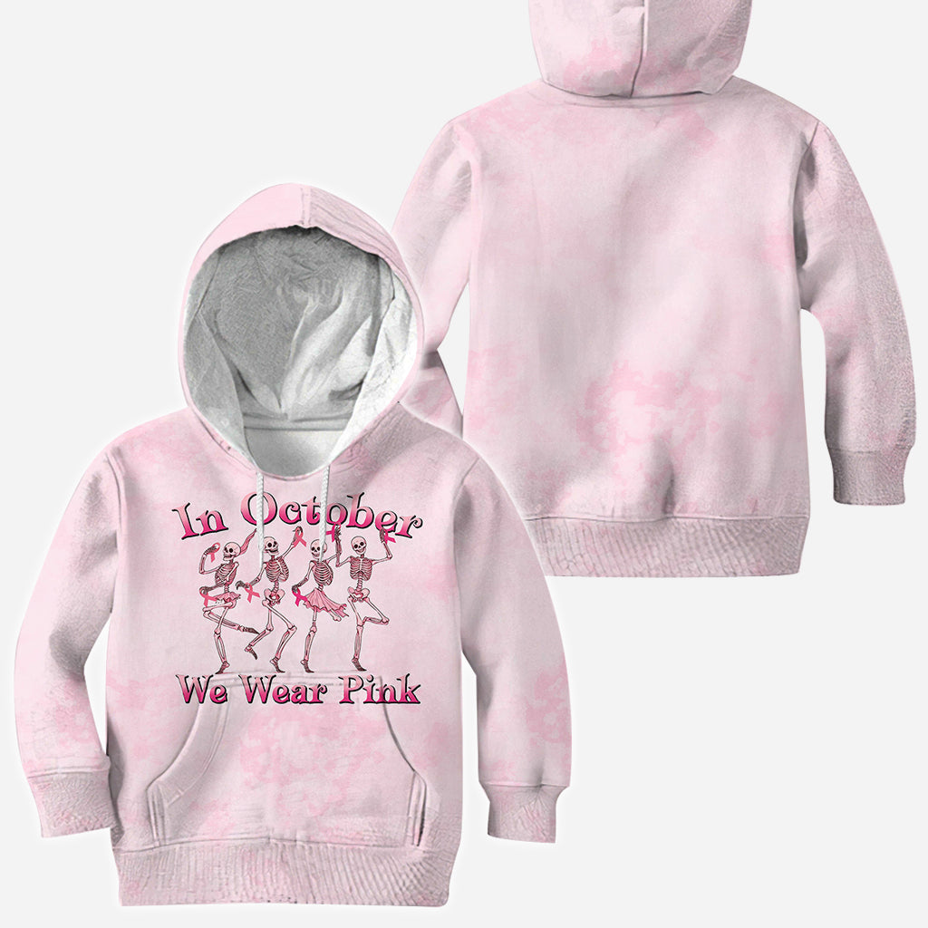En octobre, on porte du rose - T-shirt personnalisé intégral pour la sensibilisation au cancer du sein
