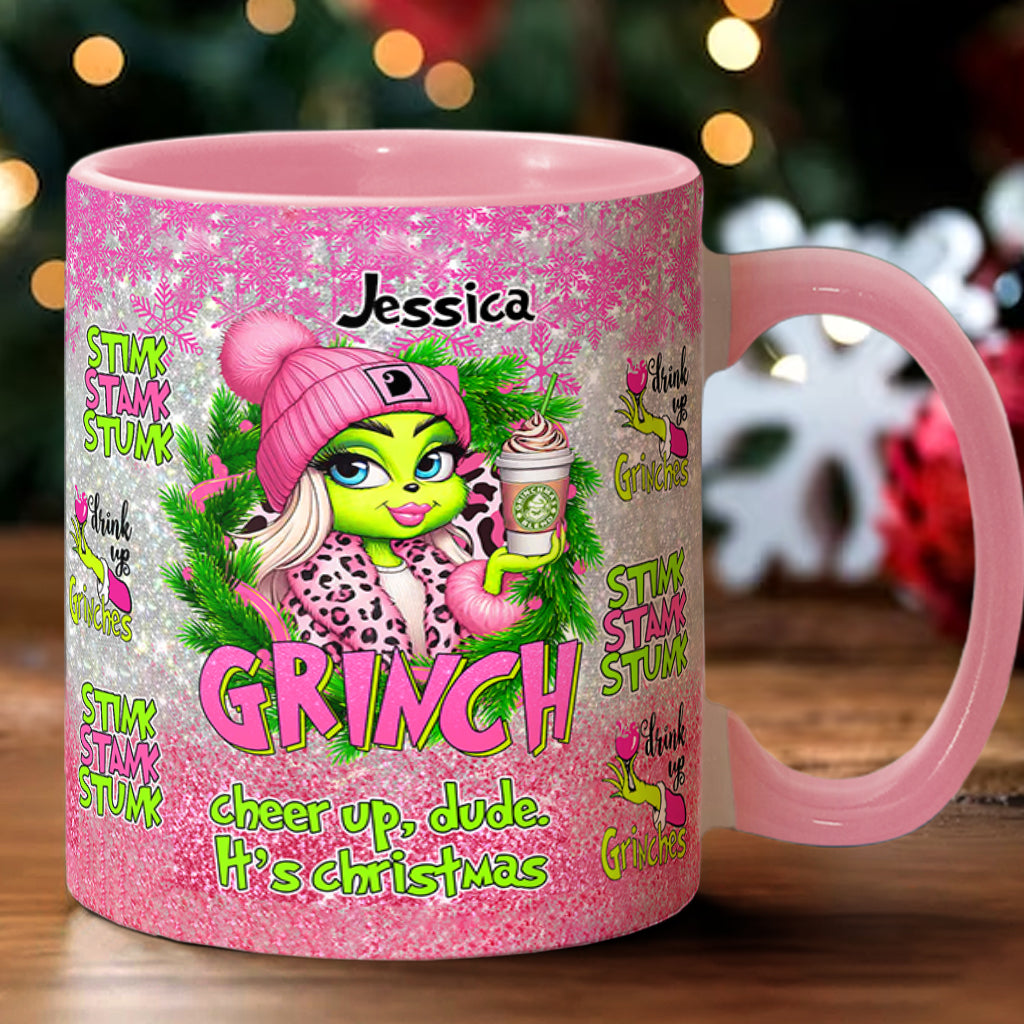 Fröhliche Grinchmas - Personalisierter Stola-Weihnachtsbecher