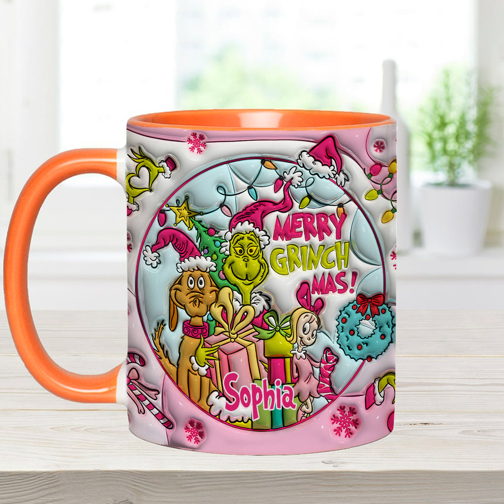 Fröhliche Grinchmas - Personalisierter Stola-Weihnachtsbecher