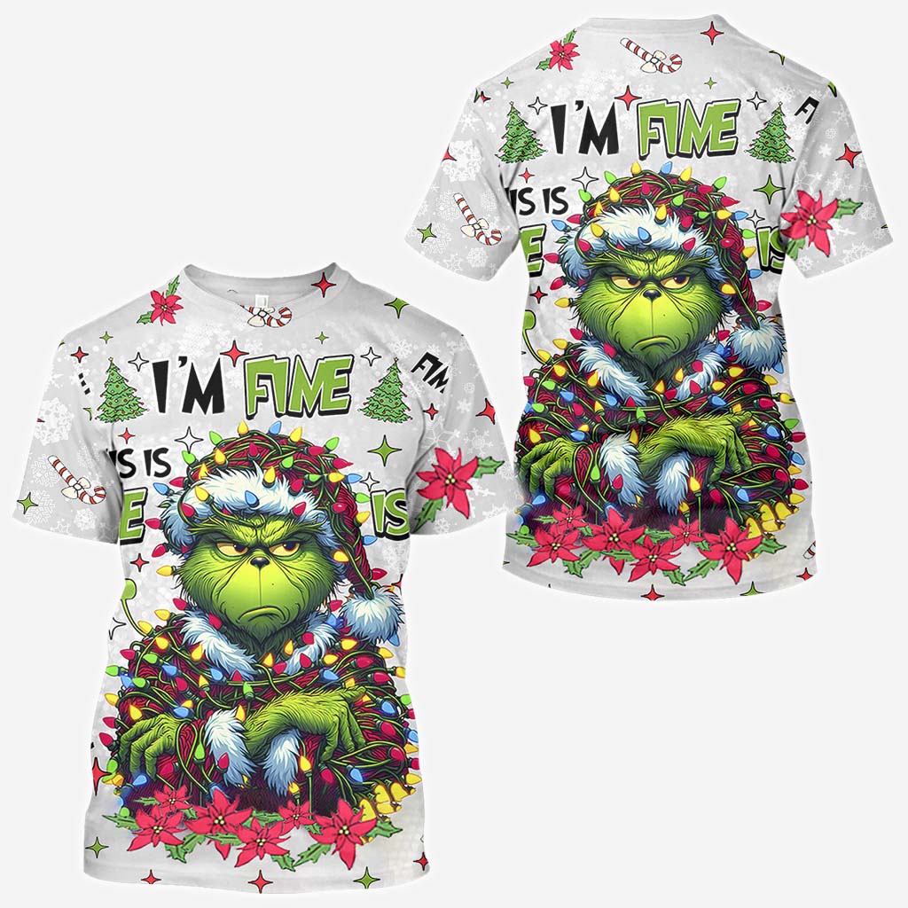 Alles gut, mir geht's gut – personalisiertes Stola-Weihnachts-T-Shirt