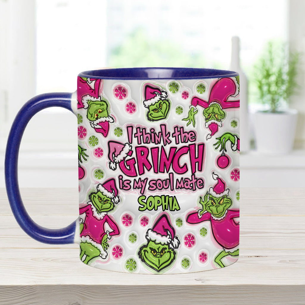 Mon âme sœur - Mug personnalisé avec étole de Noël