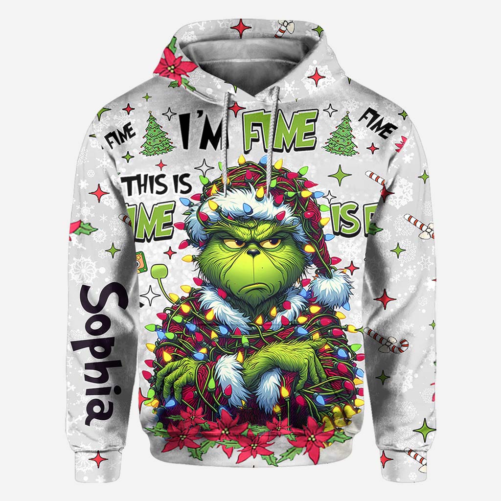 Alles gut, mir geht's gut – personalisiertes Stola-Weihnachts-T-Shirt