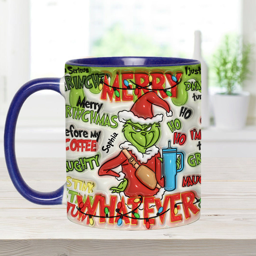 Fröhliche Grinchmas - Personalisierter Stola-Weihnachtsbecher