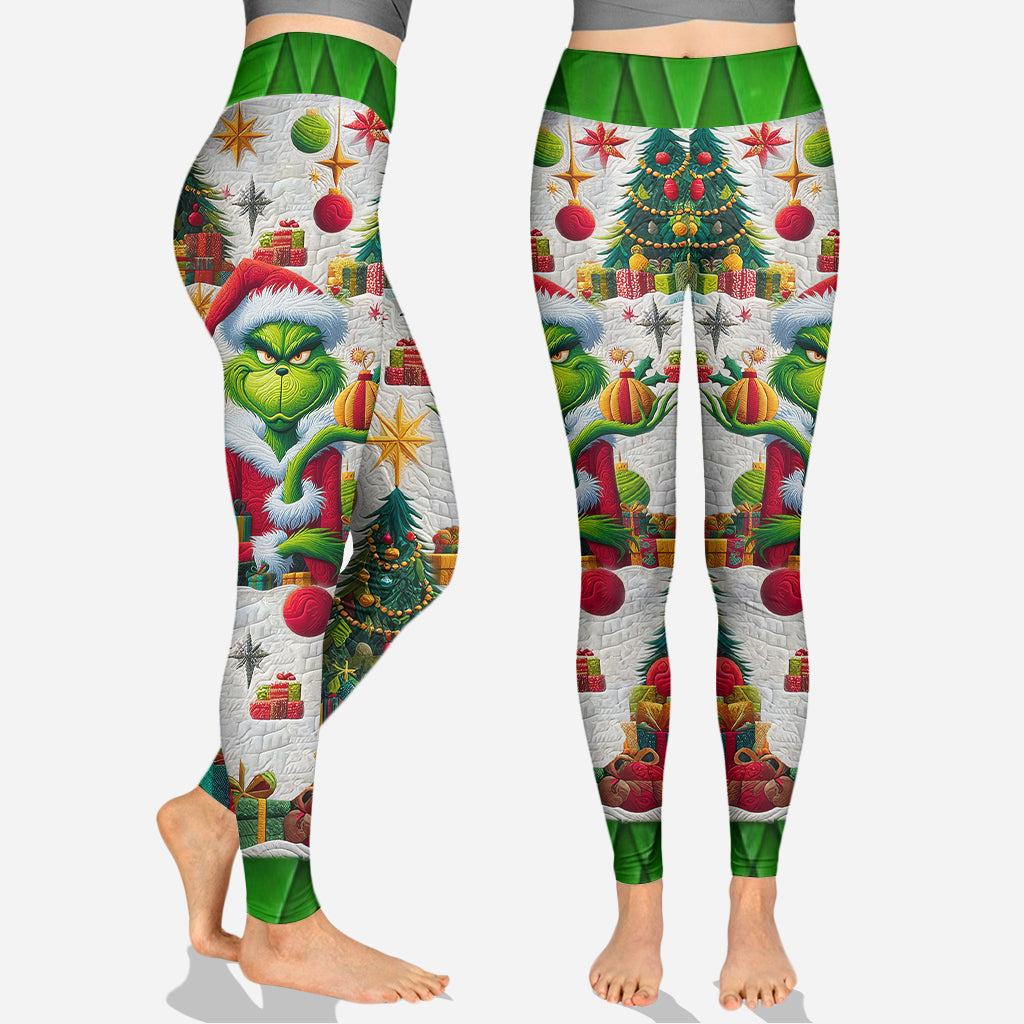 Merry Grinchmas - Personalized Stole Christmas Hoodie and Leggings