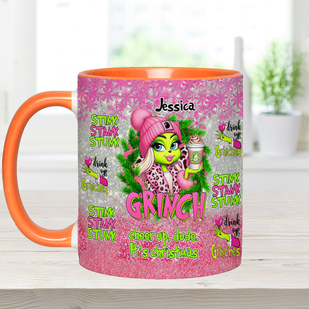 Fröhliche Grinchmas - Personalisierter Stola-Weihnachtsbecher