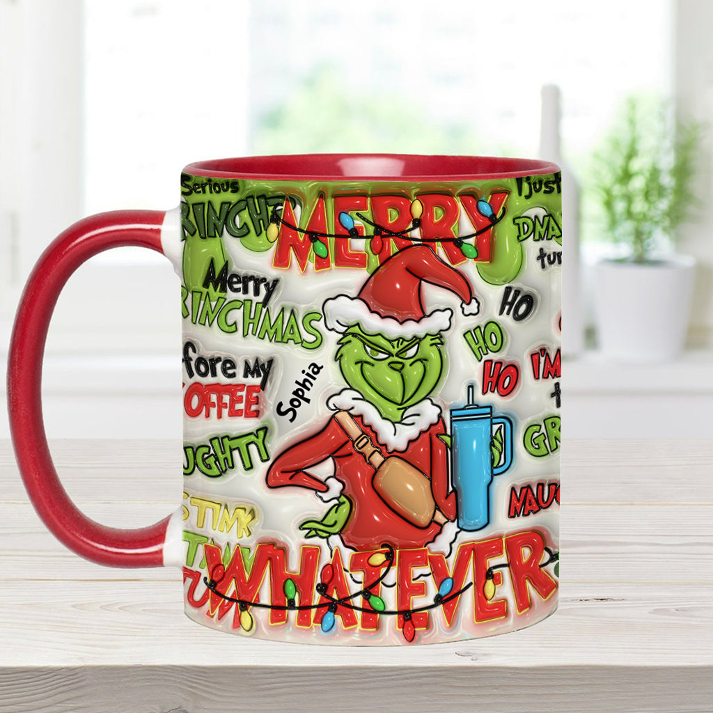 Fröhliche Grinchmas - Personalisierter Stola-Weihnachtsbecher