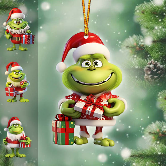 Fröhliche Grinchmas – Personalisierte Stola als Weihnachtsschmuck