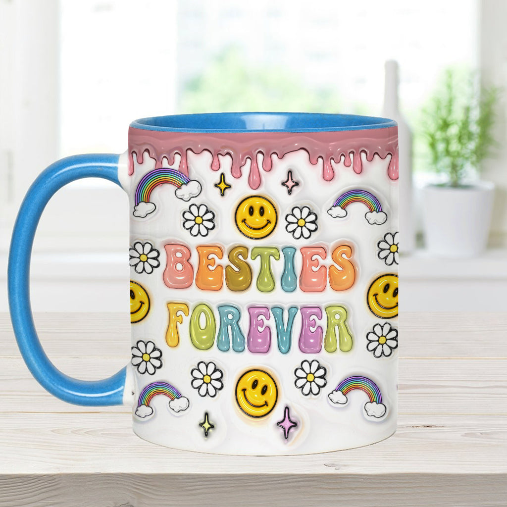 Für immer beste Freundinnen - Personalisierte Tasse mit Freundschaftsmotiv