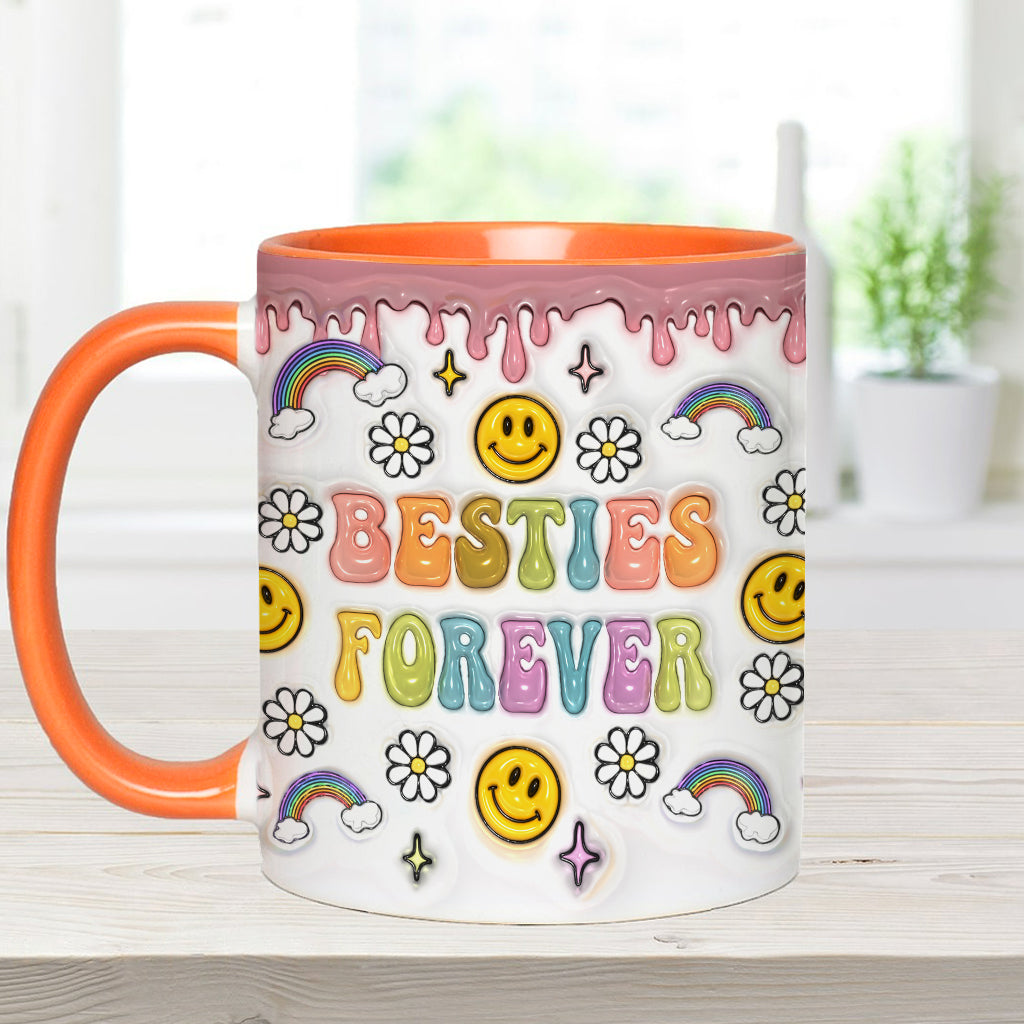 Für immer beste Freundinnen - Personalisierte Tasse mit Freundschaftsmotiv