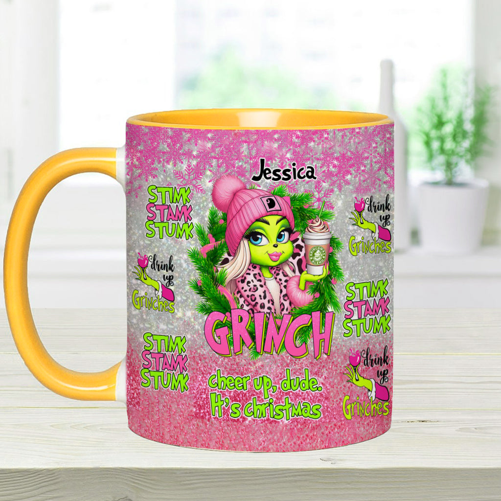 Fröhliche Grinchmas - Personalisierter Stola-Weihnachtsbecher