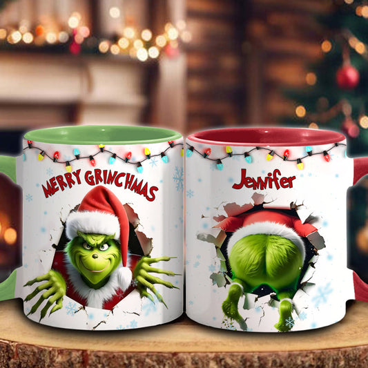 Fröhliche Grinchmas - Personalisierter Stola-Weihnachtsbecher