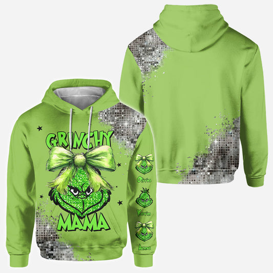 Grinchy Mama - Personalized Stole Christmas All Over Shirt