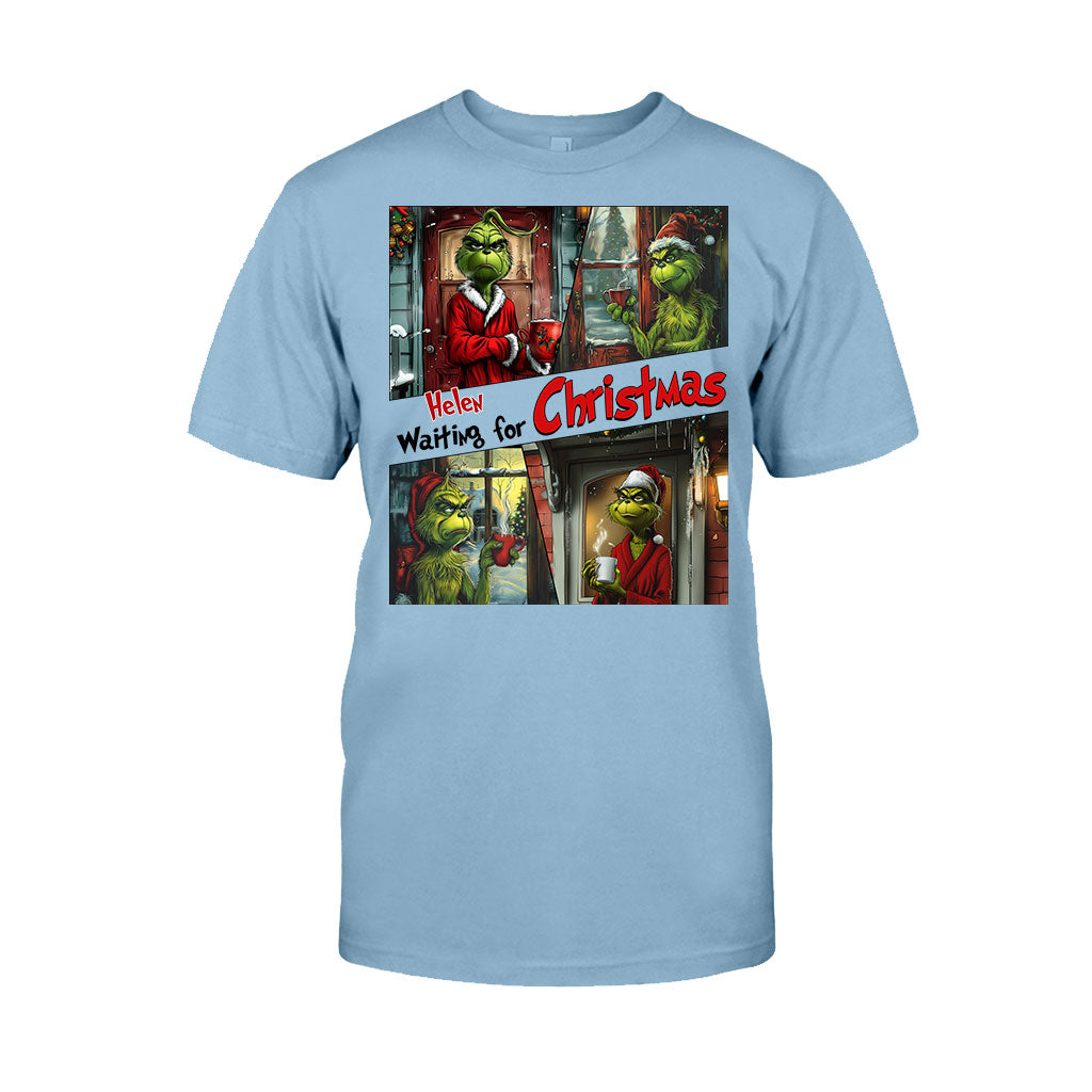 Warten auf Weihnachten – Personalisiertes Stole-Weihnachts-T-Shirt und Hoodie
