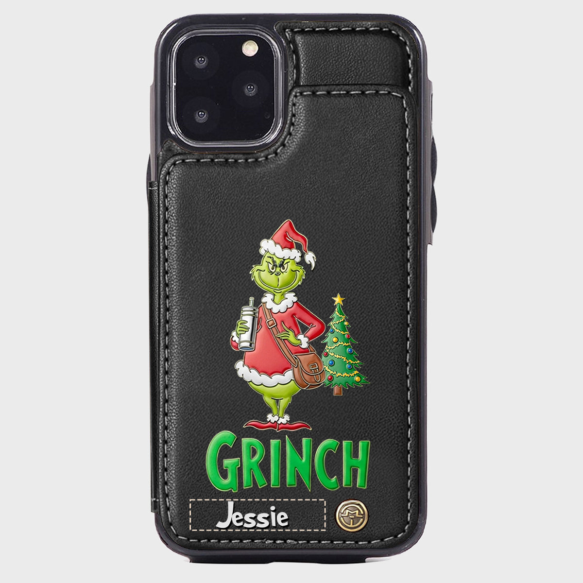 Merry Grinchmas - Personalized Stole Christmas Wallet Phone Case