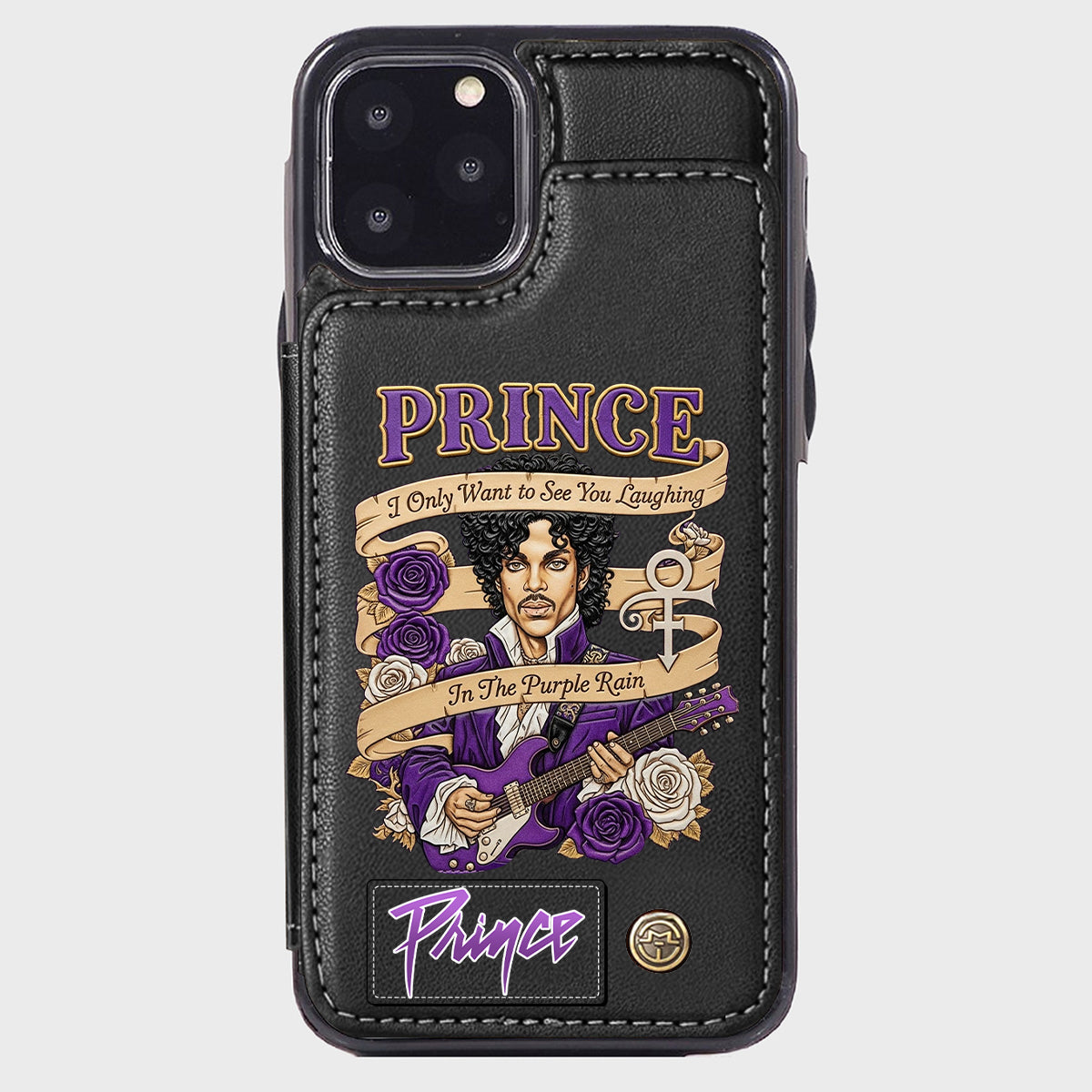 Purple Rain - Handyhülle mit Brieftaschenfunktion