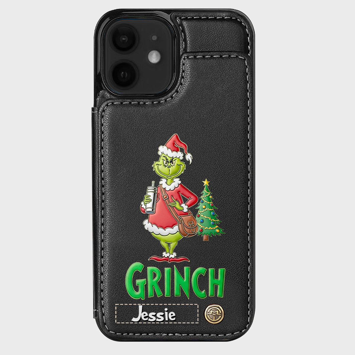 Merry Grinchmas - Personalized Stole Christmas Wallet Phone Case