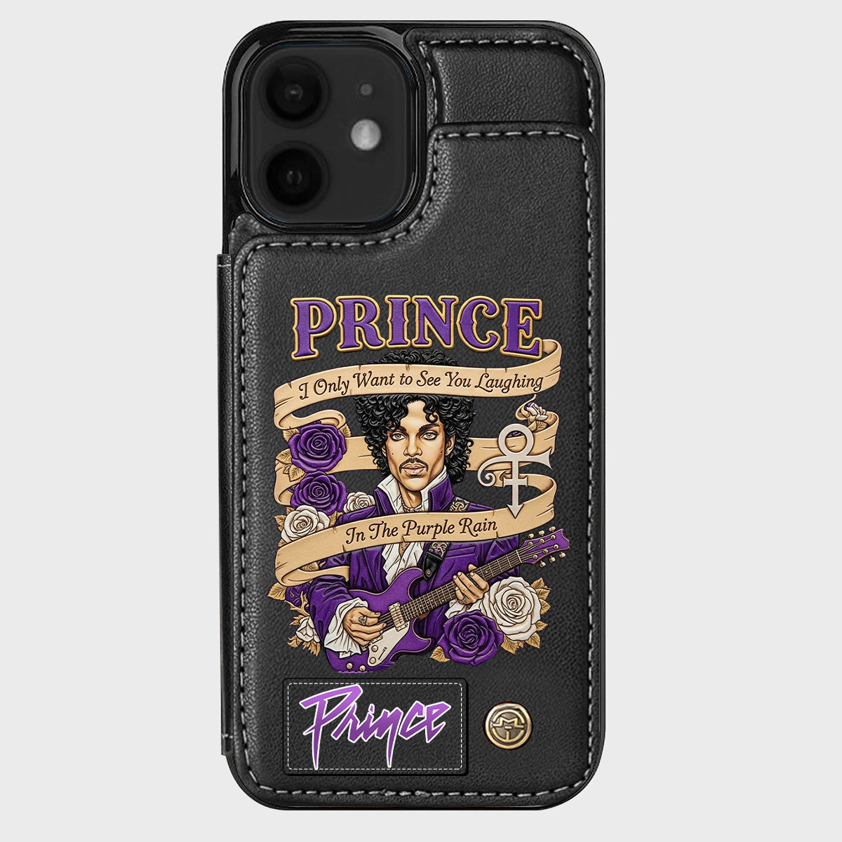 Purple Rain - Handyhülle mit Brieftaschenfunktion